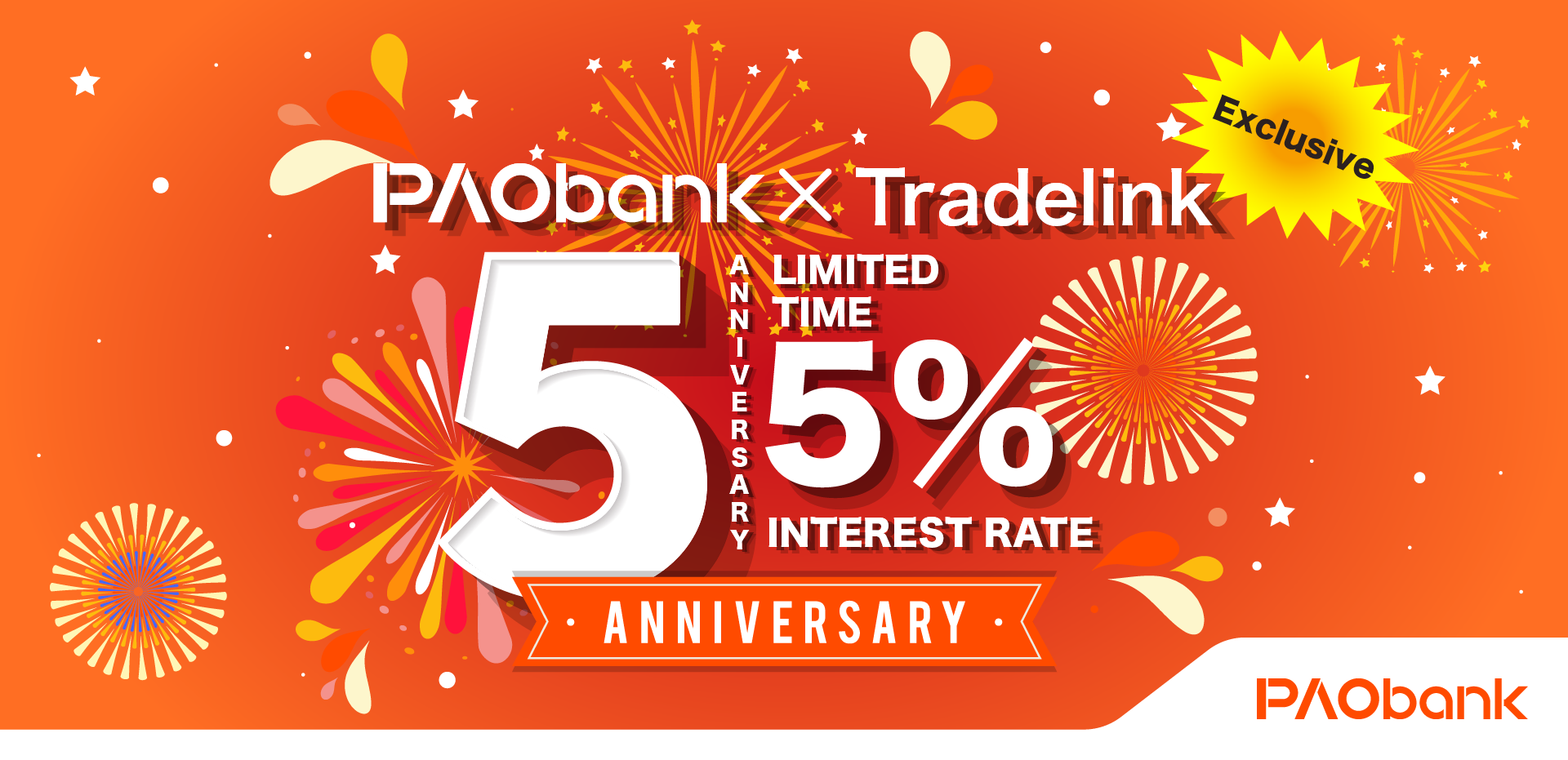 PAObank X Tradelink 5th Anniversary Exclusive FIVE Reward